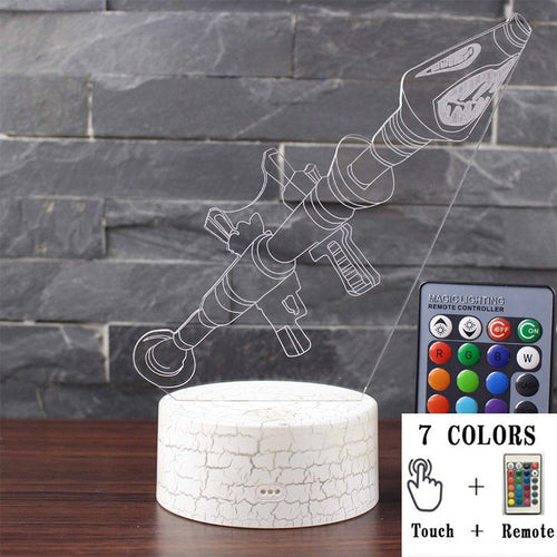 3D LED Touch Control Colorful Night Light Lamp