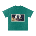 Snow Washed Oversized Cotton T-Shirt | HAUNTED BY 6 7