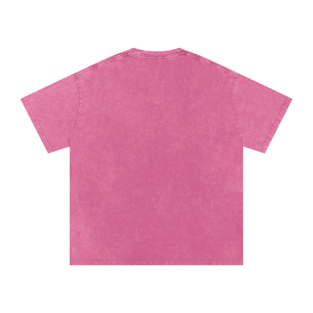 Snow Washed Oversized Cotton T-Shirt | HAUNTED BY 6 7