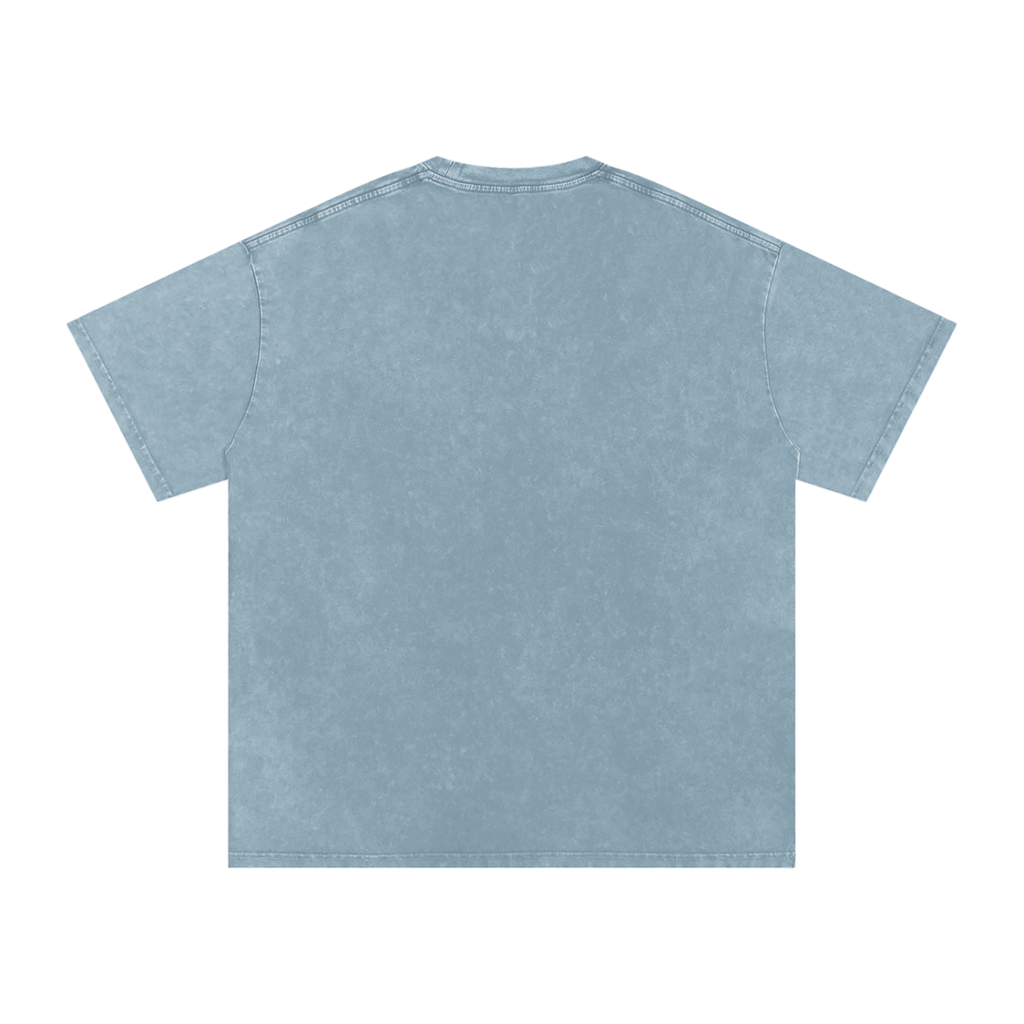 Snow Washed Oversized Cotton T-Shirt | HAUNTED BY 6 7