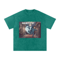 Snow Washed Oversized Cotton T-Shirt | HAUNTED BY 6 7