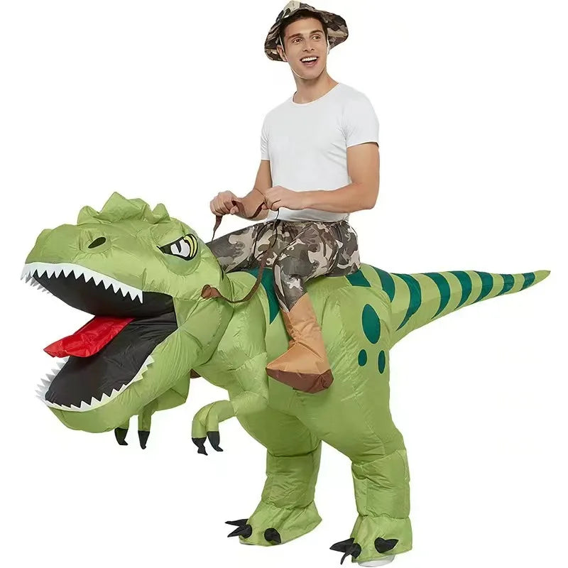 Halloween Annual Meeting Party Wonder Tool  Wearing an inflatable dinosaur costume instantly makes you the center of attention