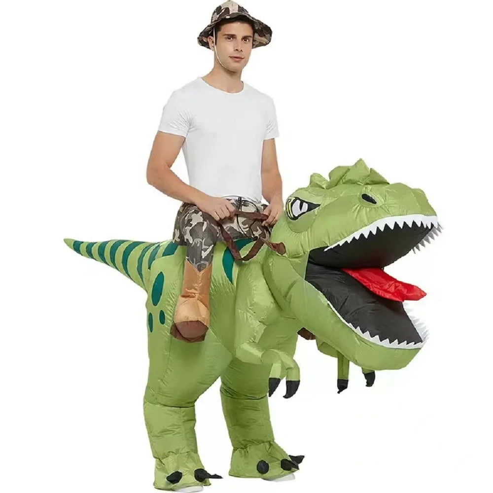 Halloween Annual Meeting Party Wonder Tool  Wearing an inflatable dinosaur costume instantly makes you the center of attention