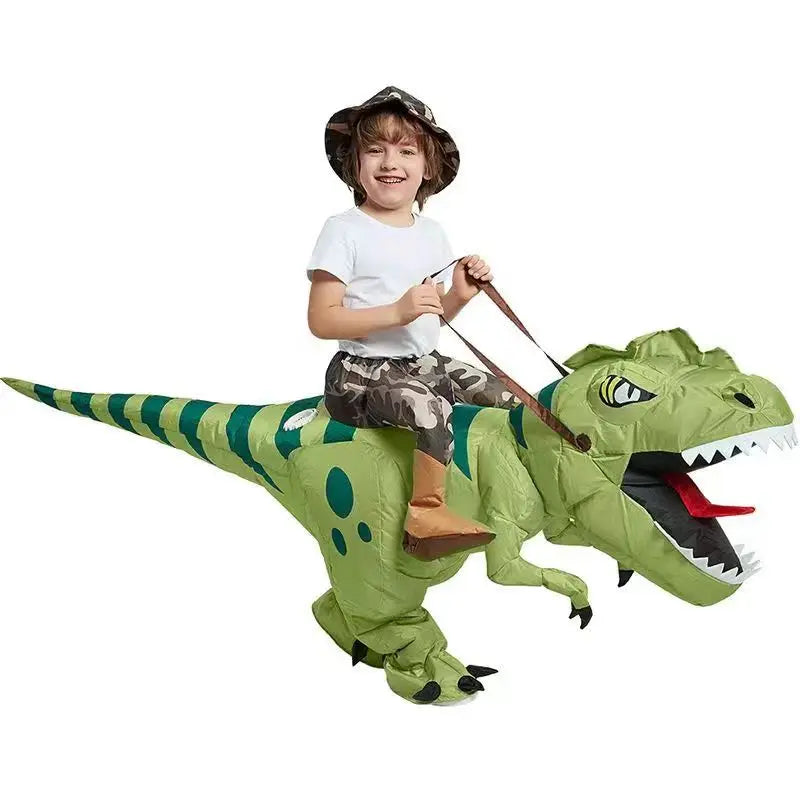 Halloween Annual Meeting Party Wonder Tool  Wearing an inflatable dinosaur costume instantly makes you the center of attention