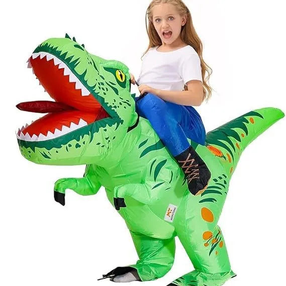 Halloween Annual Meeting Party Wonder Tool  Wearing an inflatable dinosaur costume instantly makes you the center of attention