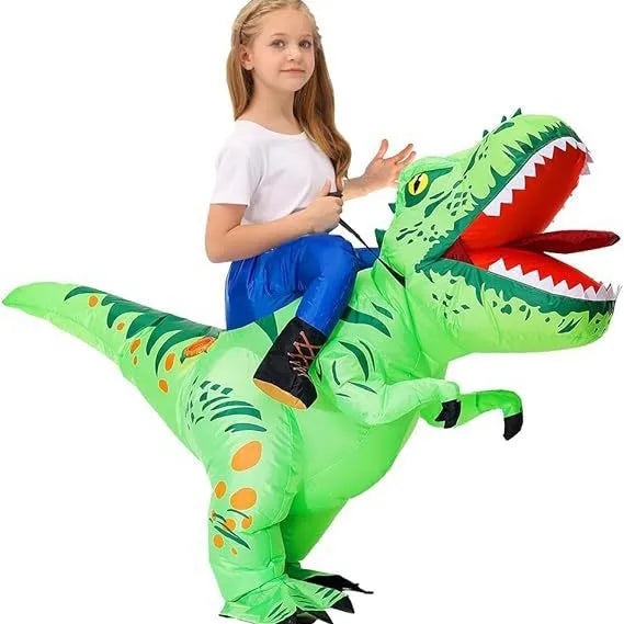 Halloween Annual Meeting Party Wonder Tool  Wearing an inflatable dinosaur costume instantly makes you the center of attention