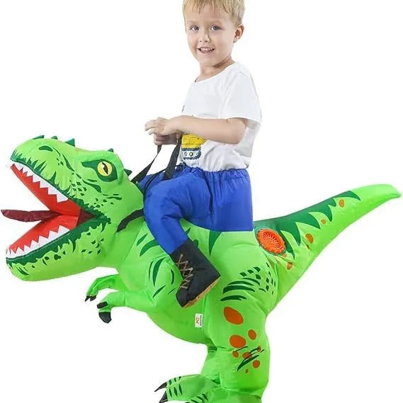 Halloween Annual Meeting Party Wonder Tool  Wearing an inflatable dinosaur costume instantly makes you the center of attention