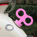 1pc Cute Wind Up Car Decoration Electric Car Wind Up Decoration Car Exterior Wind Up Decoration