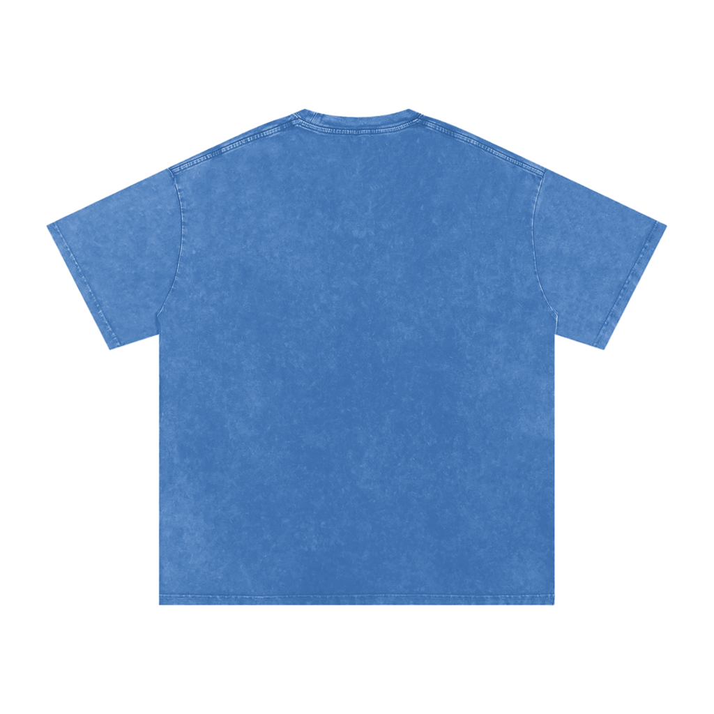 Snow Washed Oversized Cotton T-Shirt | HAUNTED BY 6 7