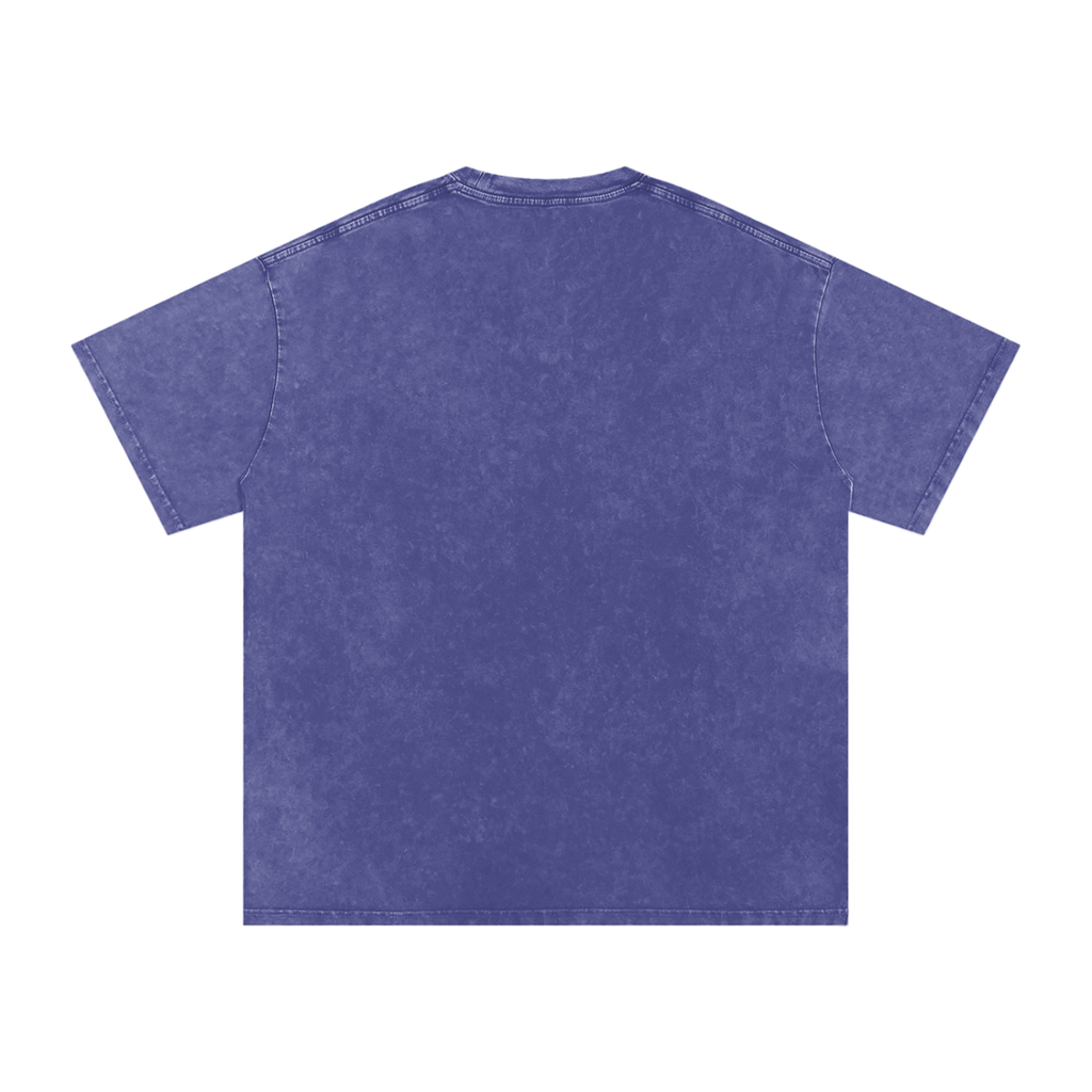 Snow Washed Oversized Cotton T-Shirt | HAUNTED BY 6 7