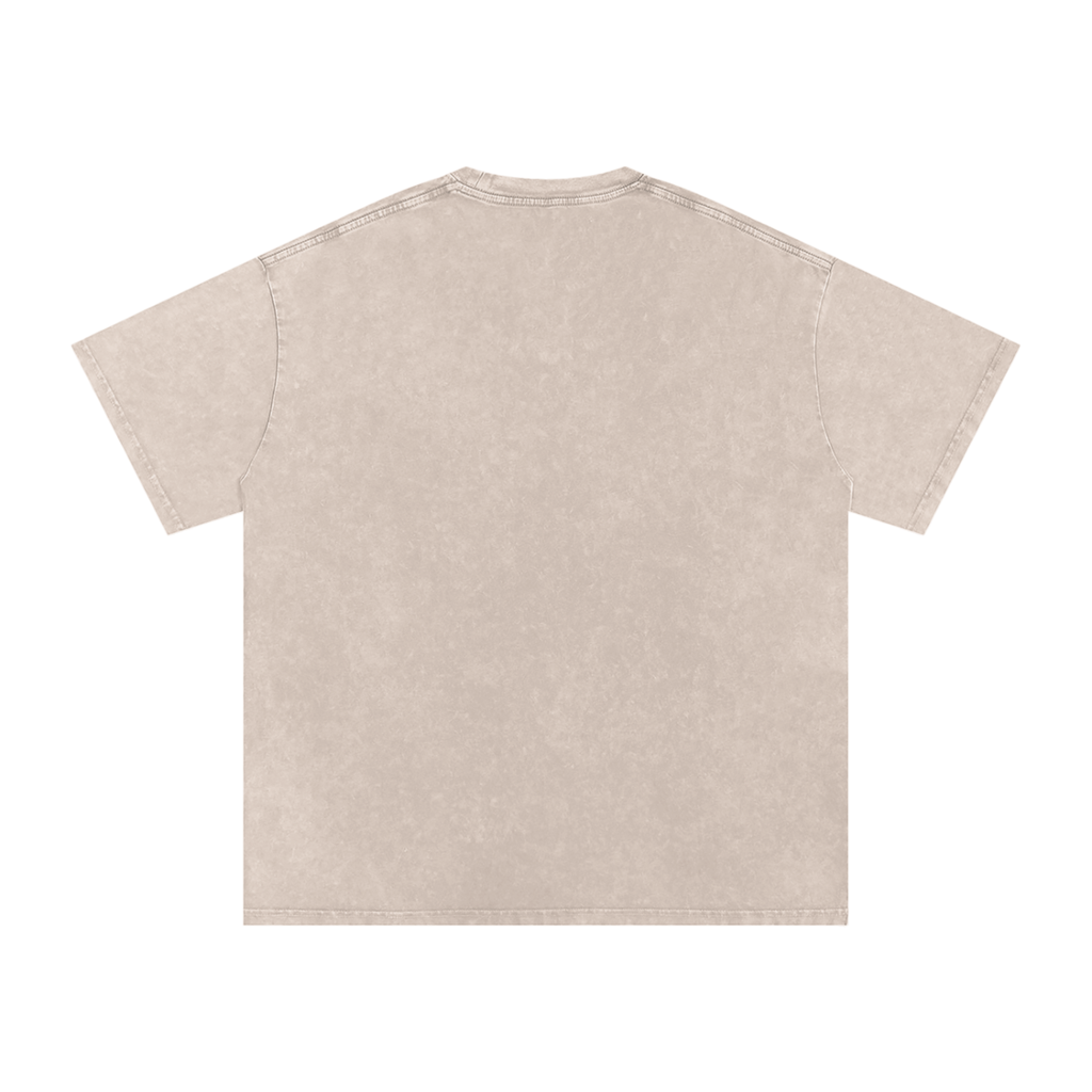Snow Washed Oversized Cotton T-Shirt | FEAR LA CHANCLA